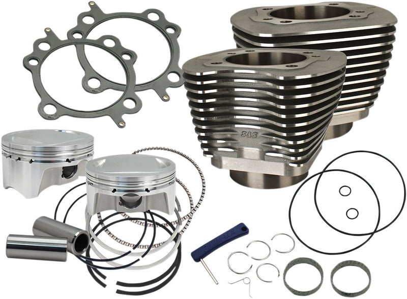 Cylinder Kit 4" Bore Bolt-In Siderwinder Wrinkle Black | Vendor