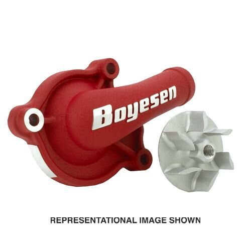 Supercooler Water Pump Cover & Impeller Kit Aluminium Red