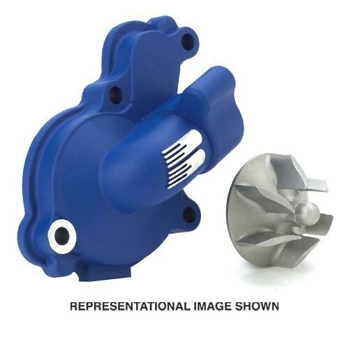 Supercooler Water Pump Cover & Impeller Kit Aluminium Blue For Yamaha WR 250 F 2018