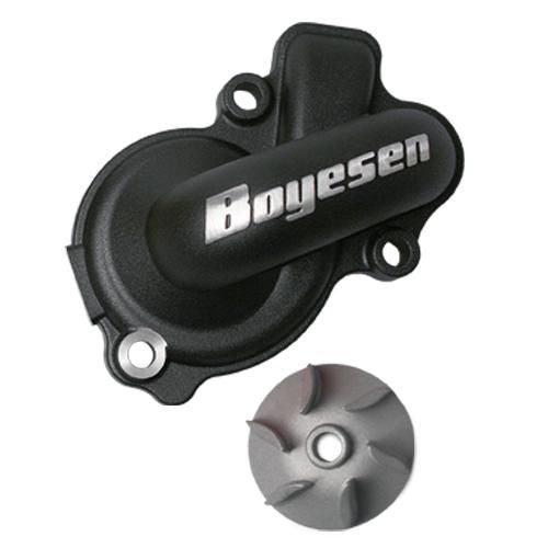 Supercooler Water Pump Cover & Impeller Kit Aluminium Black For Gas Gas MC 125 2021-2023