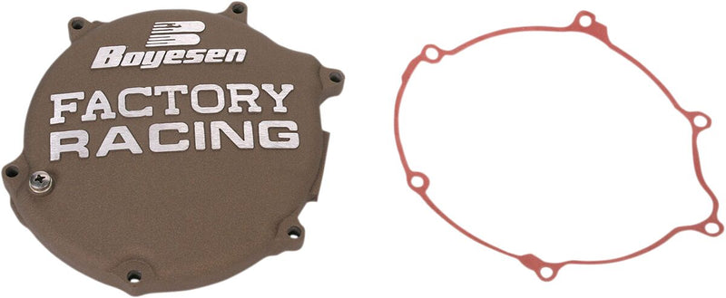 Factory Racing Aluminum Black Clutch Cover For Kawasaki KX 125 M 2003-2005