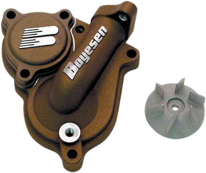 Supercooler Water Pump Cover & Impeller Kit Aluminum Magnesium For Kawasaki KX 250 F 2004-2005