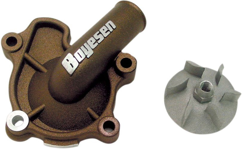 Supercooler Water Pump Cover & Impeller Kit Aluminium Magnesium For Honda CRF 250 X 2018