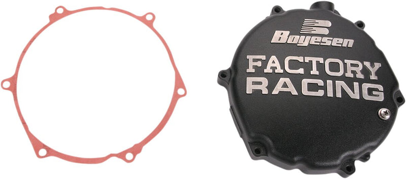 Factory Racing Aluminum Black Clutch Cover For Kawasaki KX 250 2005-2007