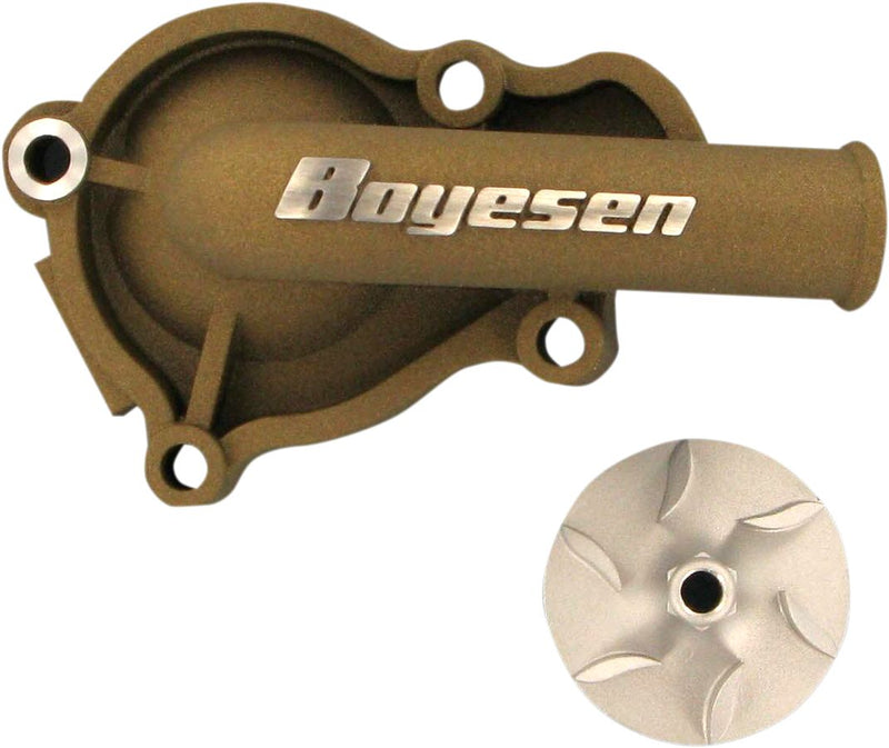 Supercooler Water Pump Cover & Impeller Kit Aluminium Magnesium For Honda CRF 450 R 2002-2008