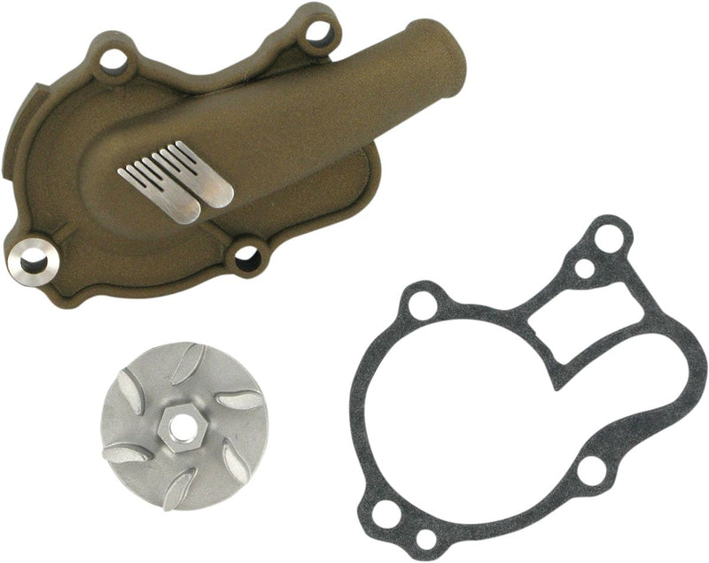 Supercooler Water Pump Cover & Impeller Kit Aluminium Magnesium For Yamaha YZ 250 2019-2021