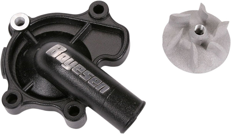 Supercooler Water Pump Cover & Impeller Kit Aluminium Black For Honda CRF 250 X 2018