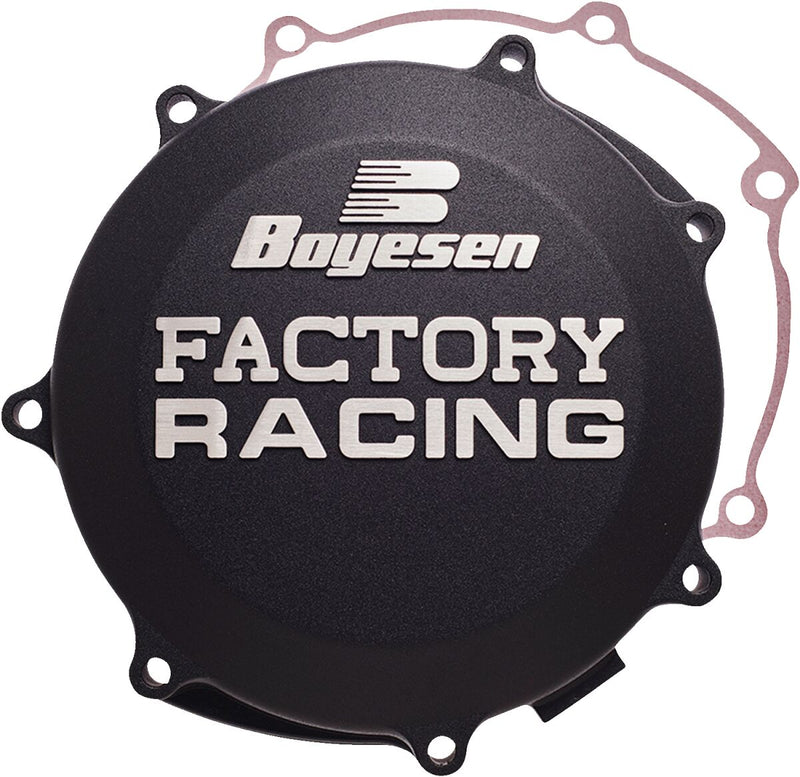 Factory Racing Aluminum Clutch Cover Black For Yamaha YFZ 450 R 2019-2023
