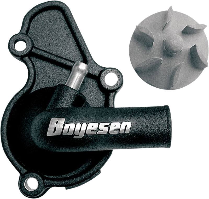 Supercooler Water Pump Cover & Impeller Kit Aluminum Black For Suzuki RM-Z 450 2005-2006