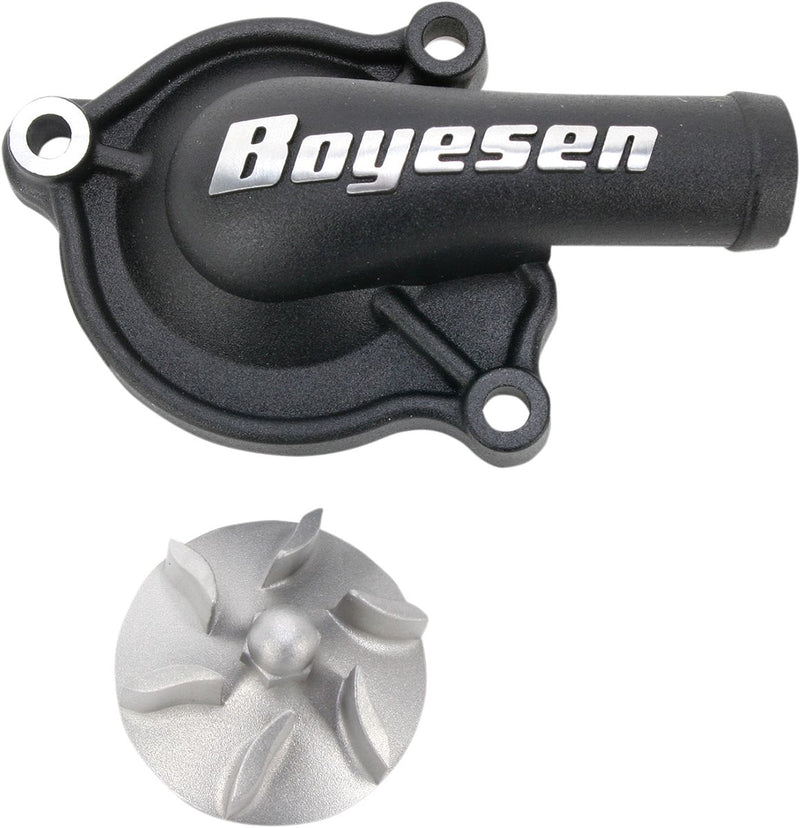 Supercooler Water Pump Cover & Impeller Kit Aluminium Black For Honda CRF 450 R 2009-2016