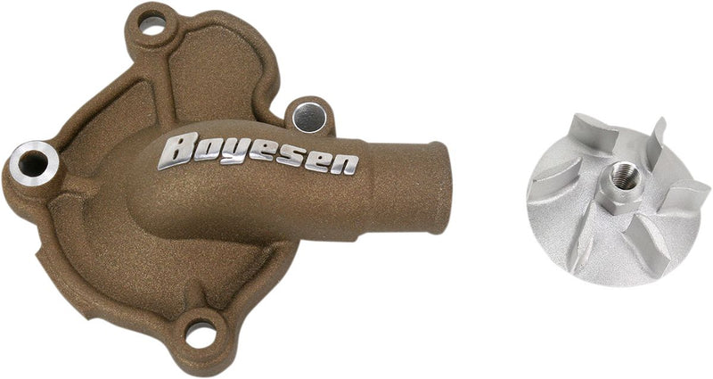 Supercooler Water Pump Cover & Impeller Kit Aluminium Magnesium For Honda CRF 250 R 2011-2017