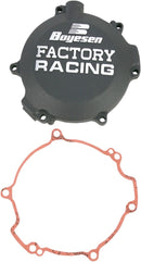 Factory Racing Aluminum Clutch Cover Black For Kawasaki KX 100 2001-2013
