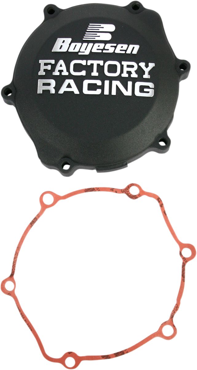Factory Racing Aluminum Clutch Cover Black For Yamaha YZ 65 2018-2023