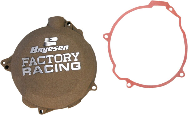 Factory Racing Aluminum Clutch Cover Powder-Coated Magnesium For Husaberg TE 125 2012-2014