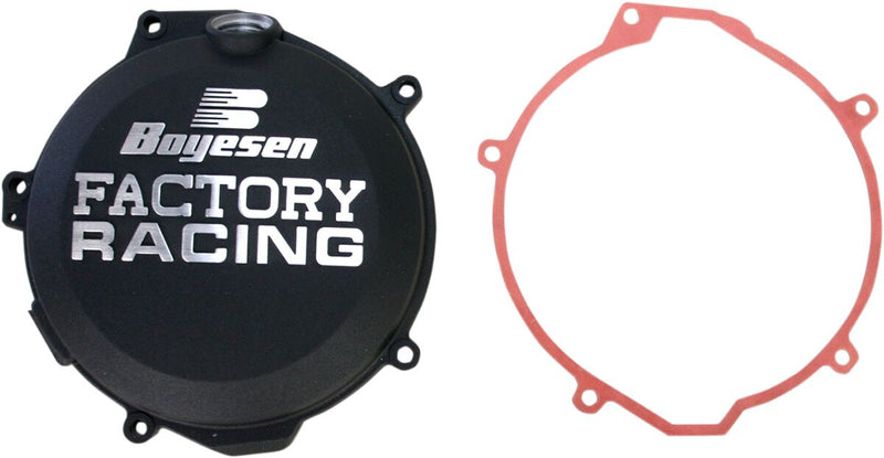 Factory Racing Aluminum Clutch Cover Powder-Coated Black For Husaberg FE 250 2014