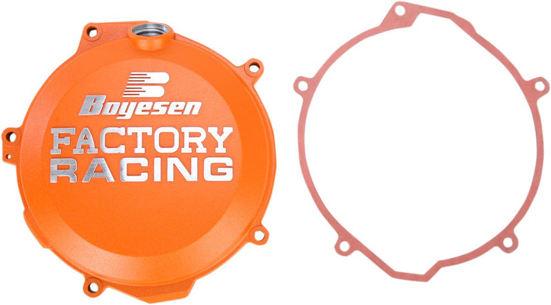 Factory Racing Aluminum Clutch Cover Powder-Coated Orange For Husaberg FE 250 2014