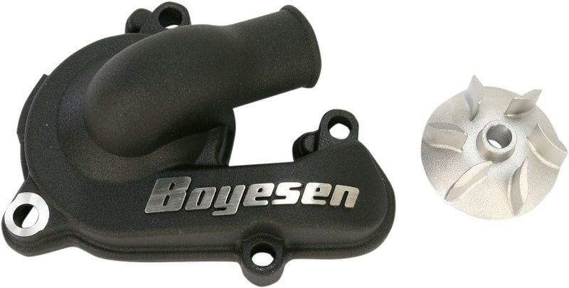 Supercooler Water Pump Cover & Impeller Kit Aluminium Black For Husaberg FE 250 2014