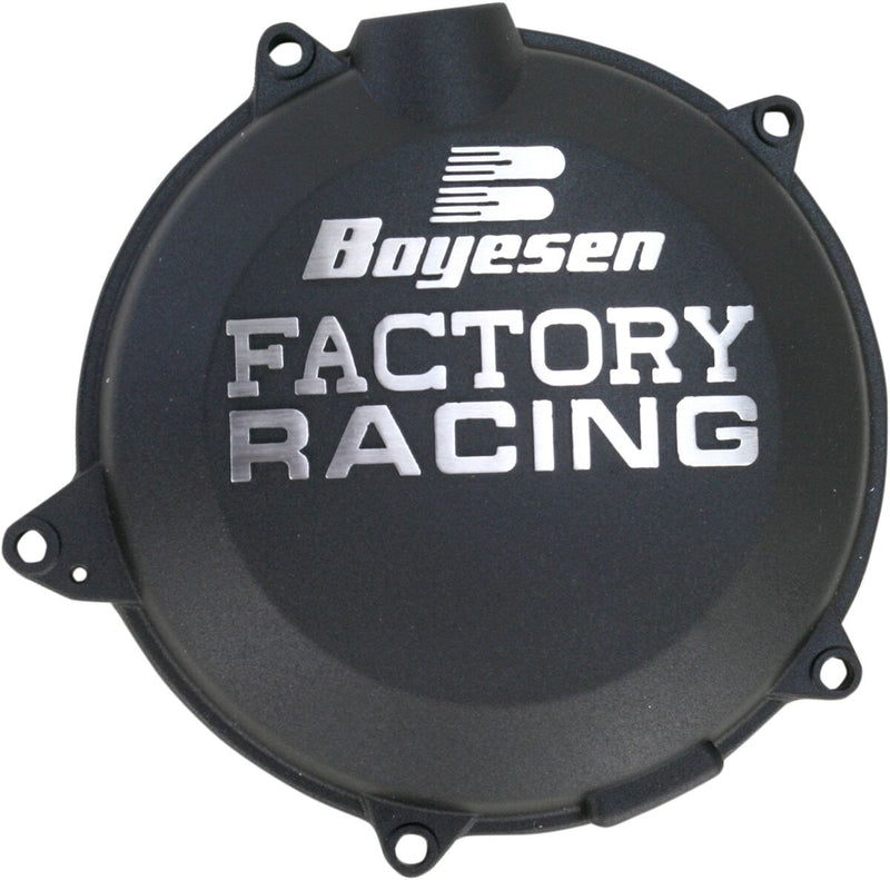 Factory Racing Aluminum Clutch Cover Powder-Coated Black For Husaberg FE 450 2014