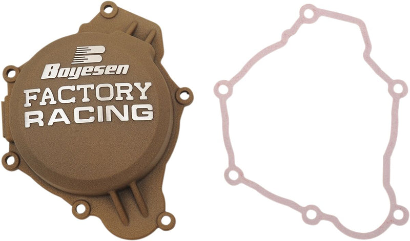 Factory Racing Aluminum Replacement Powder-Coated Natural Ignition Cover