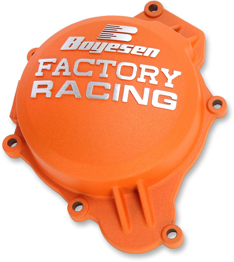 Factory Racing Aluminum Ignition Cover Powder-Coated Orange For Husqvarna TC 125 2020-2021