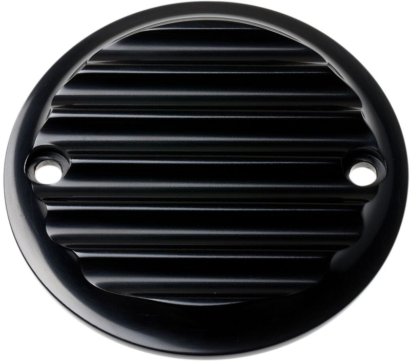 2 Hole Points Cover Finned Black