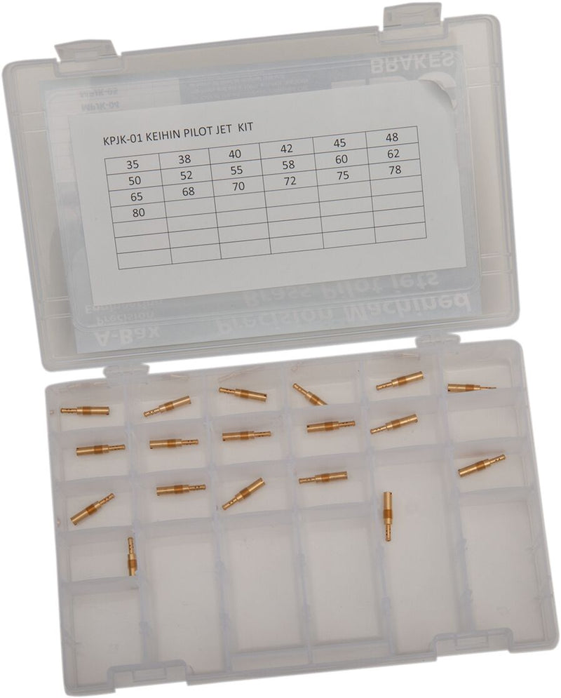 A-Bax Precision Keihin-Style Pilot Jet Dealer Kit