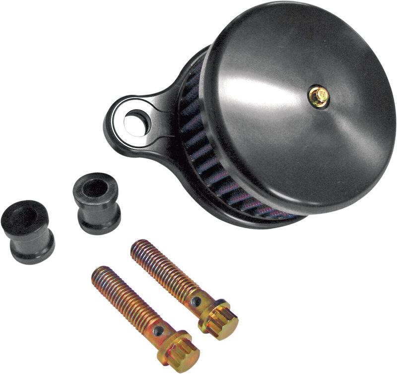 High-Performance Air Cleaner Assembly Round Smooth Black For Harley Davidson FXSTB 1340 1999