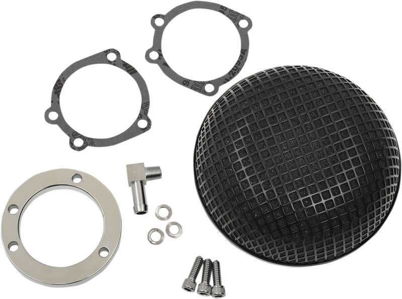 Bob Retro-Style Air Cleaner Black For Harley Davidson FLD 1690 2012-2013