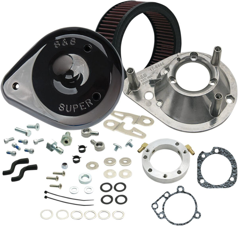 Air Cleaner Kit Classic Teardrop For Stock Carb / EFI Black