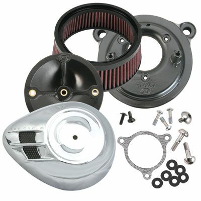 Air Cleaner Kit Stealth CV/EFI With Air Stream Cover Chrome