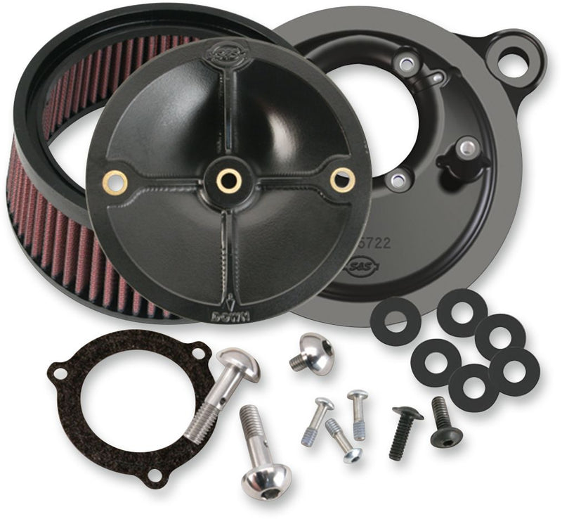 Air Cleaner Kits Stealth Without Cover For 66mm Throttle Hog Bodies Black