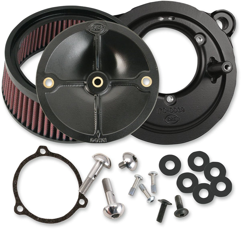 Air Cleaner Kits Stealth Without Cover For 58mm Throttle Hog Bodies Black