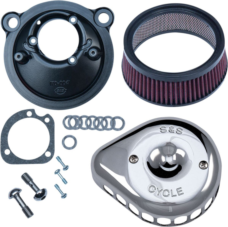 Mini Teardrop Stealth Air Cleaner Kit Chrome MTD XL