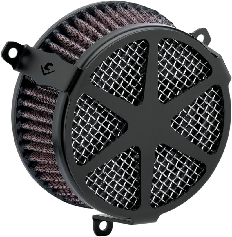 Spoke Air Cleaner Kit Black For Harley Davidson FLD 1690 2012-2013