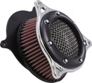 RPT Air Cleaner Kit Black Ring With Chrome Frame For Harley Davidson FLD 1690 2012-2013