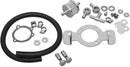 Crankcase Breather/Support Bracket Kit Black / Chrome