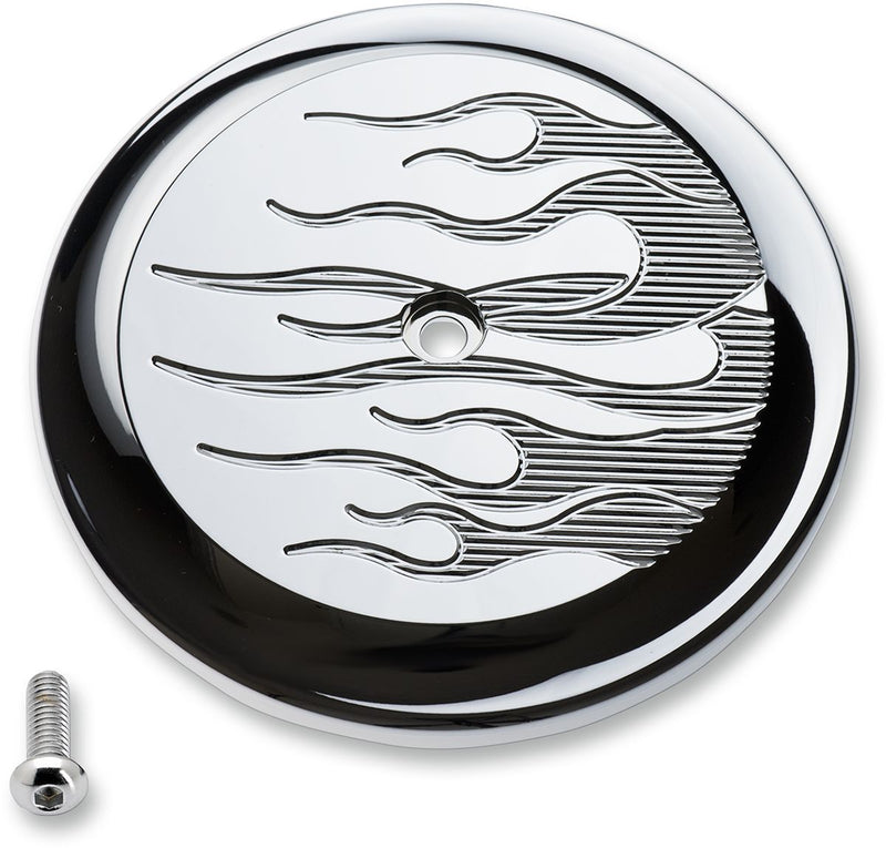 VT Air Cleaner Cover Flame Chrome