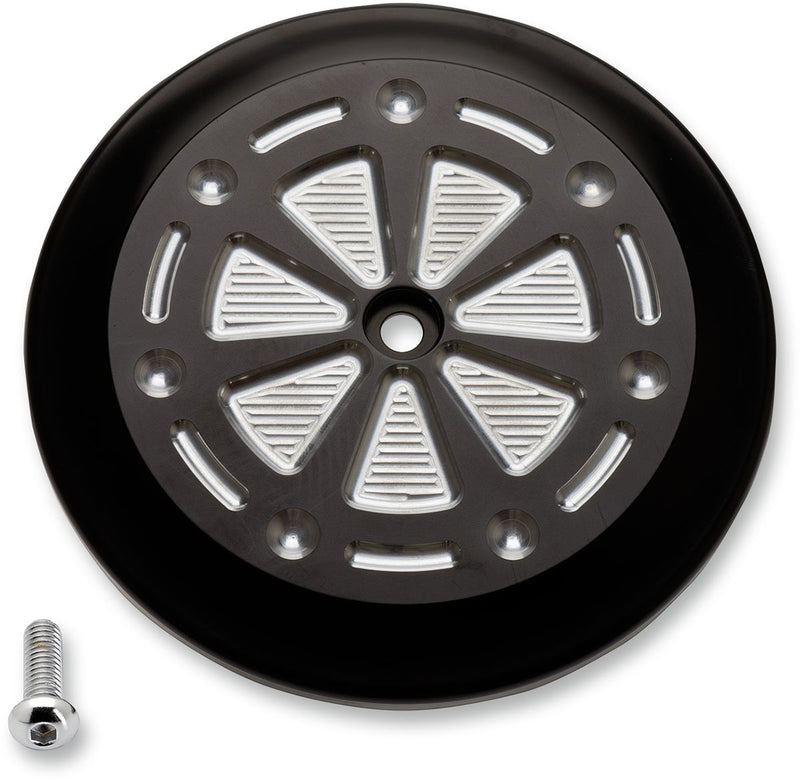 VT Air Cleaner Cover Techno Black / Silver