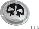 3 Hole Split Skull Derby Cover Chrome For Harley Davidson FL 1200 1970-1977