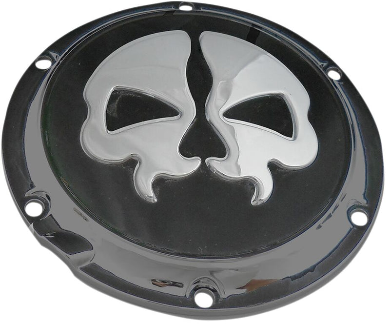 6 Hole Split Skull Derby Cover Black For Harley Davidson XL 1200 X 2022