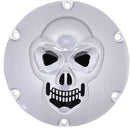 Chrome 3-D Skull Derby Cover Black / Chrome For Harley Davidson XL 1200 NS 2021