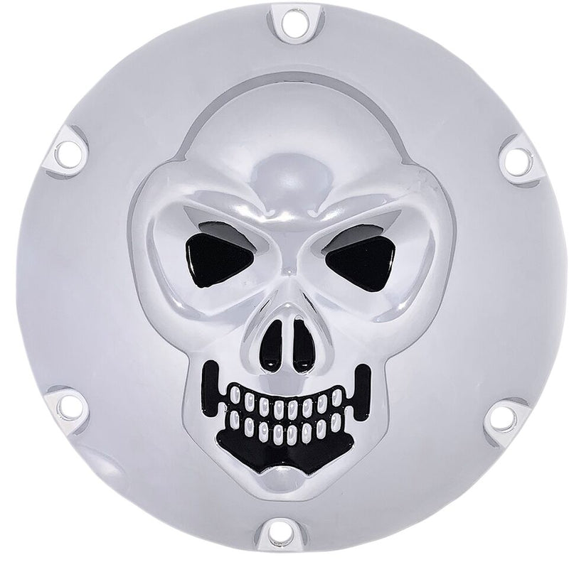 Chrome 3-D Skull Derby Cover Black / Chrome For Harley Davidson XL 1200 NS 2021
