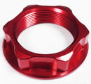 Steering Stem Nut Red - M24 X 32 X P1.5 X H10