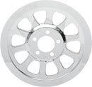 Outer Rear Pulley Insert Chrome For Harley Davidson FLS 1690 2012-2016