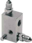 Universal Rear Brake Tee Chrome With Brake Light Switch Mount Hole