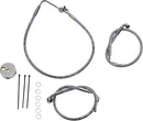 Stainless Steel Front Brake Line Kit Silver For Harley Davidson FXDL 1340 1996-1998