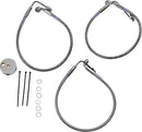 Stainless Steel Front Brake Line Kit Silver For Harley Davidson FXDX 1450 1999-2003
