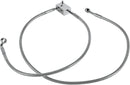 Stainless Steel Rear Brake Line Kit Silver For Harley Davidson FLSTC 1450 2000-2003
