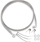Stainless Steel Front Brake Line Kit Silver For Harley Davidson FLSTS 1340 1997-1999