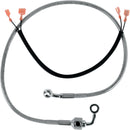 Stainless Steel Rear Brake Line Kit Silver For Harley Davidson XL 1200 C 2000-2003